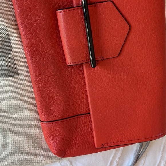 REED KRAKOFF LEATHER CLUTCH, CORAL - Picture 11 of 11